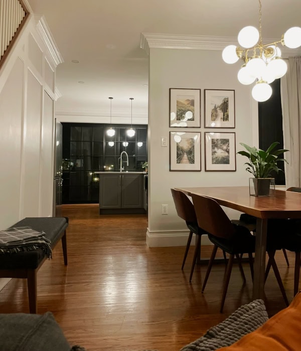 Hardwood flooring after refinishing